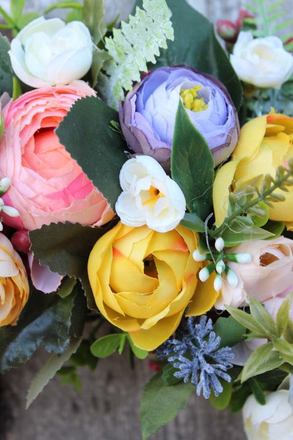 Pełniki wianek dekoracyjny na drzwi / stroik na stół, śr.40cm