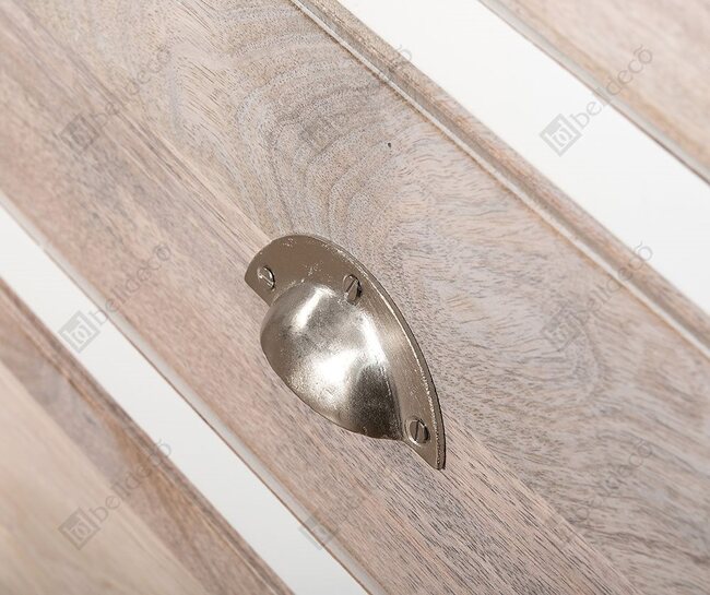 Bristol White komoda wąska z szufladami, wym.60x40x110cm 