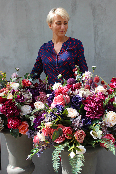 kompozycja kwiatowa / bukiet England nr7 wys.110cm, śr.66cm