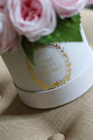 Tenoa, efektowny flowerbox z różowymi kwiatami, wys.21cm