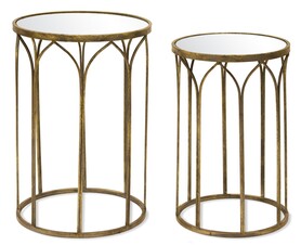 Rakshanda, kpl. 2 lustrzanych stolików vintage