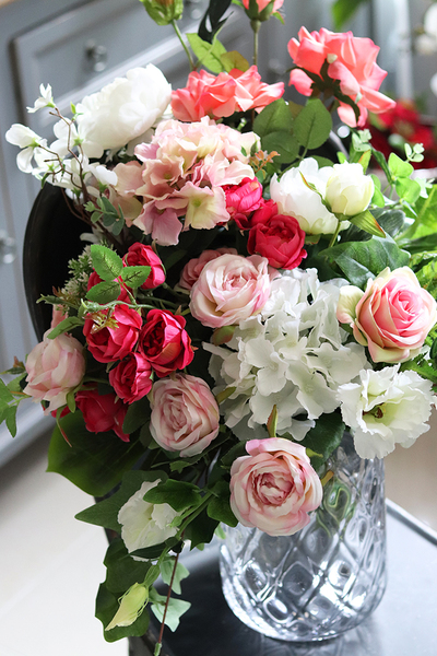 Fenice, atrakcyjna kompozycja kwiatowa do wazonu / bukiet dł.55cm