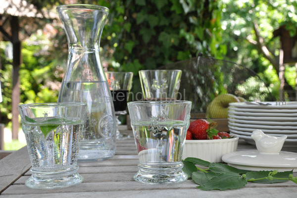 komplet 6-ciu niskich szklanek z motywem pszczoły La Rochere 10.3cm