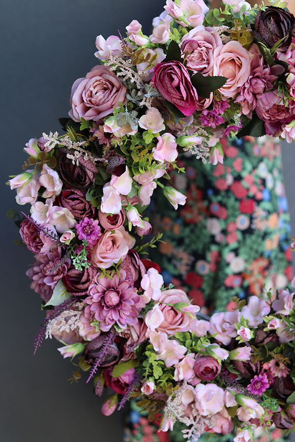 atrakcyjny jesienny wianek, Bella Moko, śr.60cm