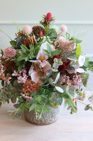 Adelitano, efektowna kompozycja kwiatowa w ceramicznym naczyniu, wys.50cm