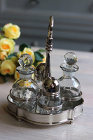 kabaret do przypraw, Lux Villa Silver Glamour, wym.20x16x13cm