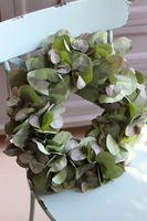 Eukaliptus New, stylowy zielony wianek na drzwi, śr.40cm