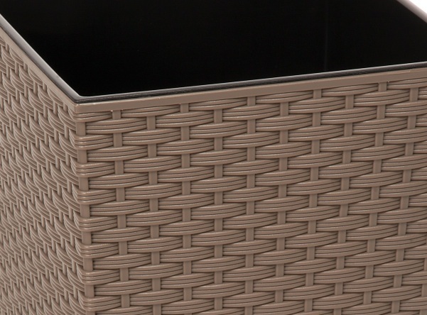 Fantasy donica rattan brązowa 25x46cm