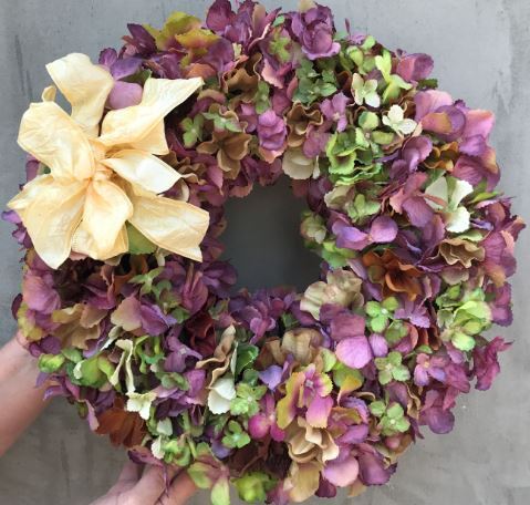 Adalina, mięsisty wianek na drzwi, śr.40cm 