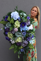 Ollena, komplet dekoracji nagrobnych, duża wiązanka + bukiet 