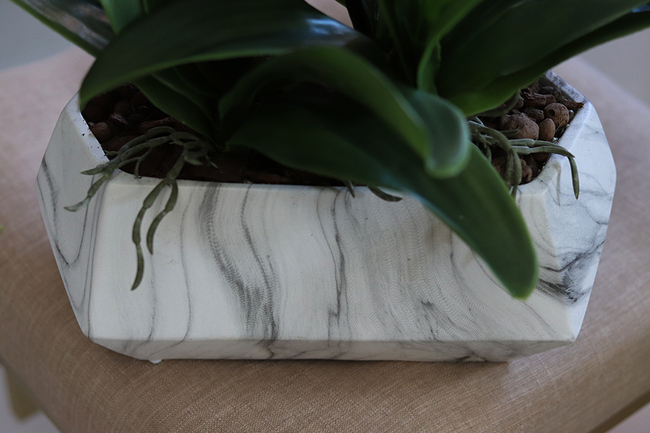 storczyk w donicy o marmurowym wzorze Marbello Big, wys.55cm