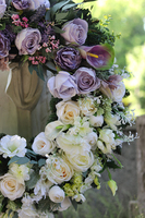 Fioletowe Marzenie, wieniec pogrzebowy / wiązanka nagrobna, śr.60cm