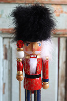 Dziadek do orzechów C, figurka bożonarodzeniowa, wym.39x8x9cm