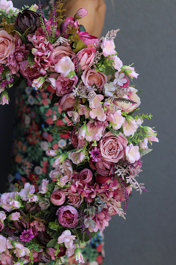 atrakcyjny jesienny wianek, Bella Moko, śr.60cm