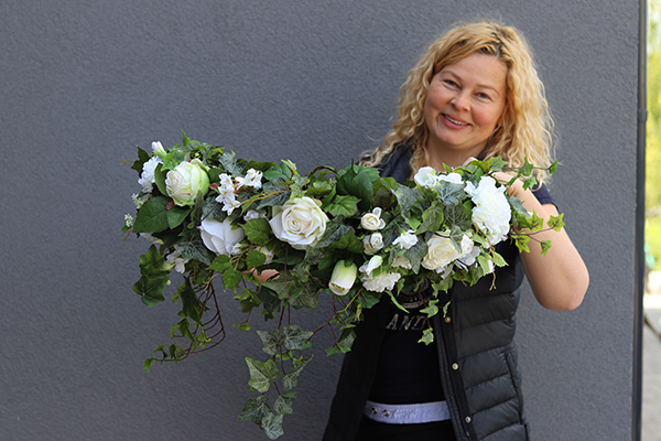 elegancki sufitowy wianek, Gerotto Subtelia, śr.67cm 