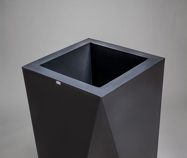 Nevis donica antracyt z wewnętrzną półką 50x90cm