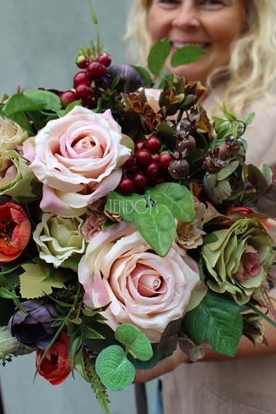 bogaty jesienny kosz Impresja, wys.34cm  