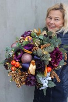 Zimowa Energia, box świąteczny / stroik, wys.52cm