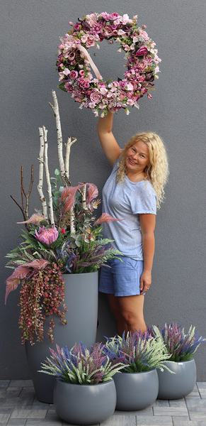 atrakcyjny jesienny wianek, Bella Moko, śr.60cm