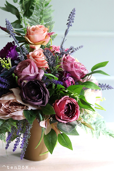 Basilo, bukiet nagrobny we wkładzie, wys.65cm