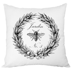 poszewka dekoracyjna biała Jardin 43x43cm