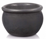 grafitowa ceramiczna donica, Viet, wym.28x16cm