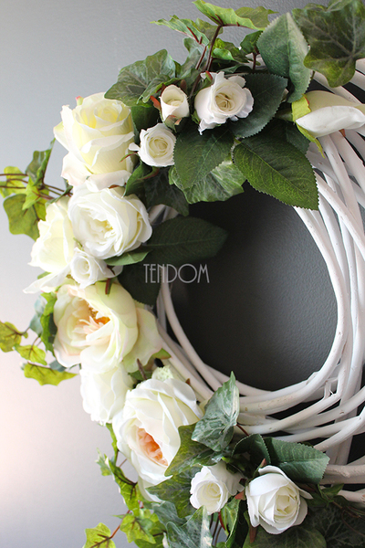 wianek dekoracyjny Różana Aleja, śr. 37cm