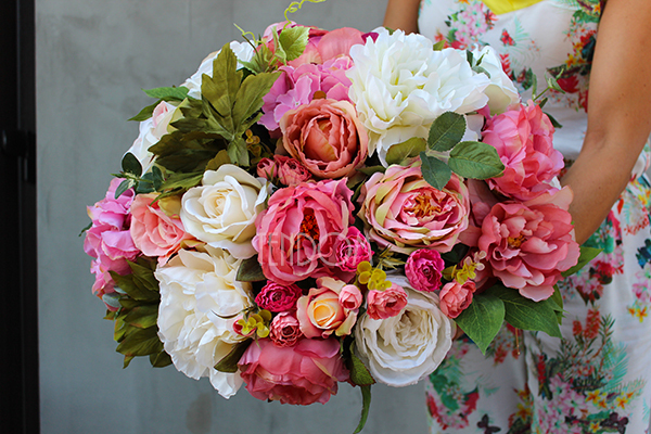 Janina kompozycja kwiatowa nagrobna, wys.35cm, szer.35cm