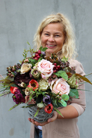 bogaty jesienny kosz Impresja, wys.34cm  