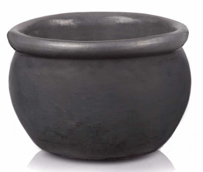 grafitowa ceramiczna donica, Viet, wym.38x25cm