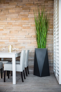 Nevis donica antracyt z wewnętrzną półką 50x90cm