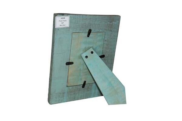 ramka na zdjęcie z drewna mangowego Mint&Gold 10x15cm