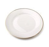 Novelty Tradition, elegancki talerz deserowy ze złotem, śr.19.3cm