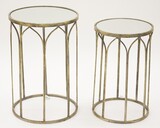 Rakshanda, kpl. 2 lustrzanych stolików vintage