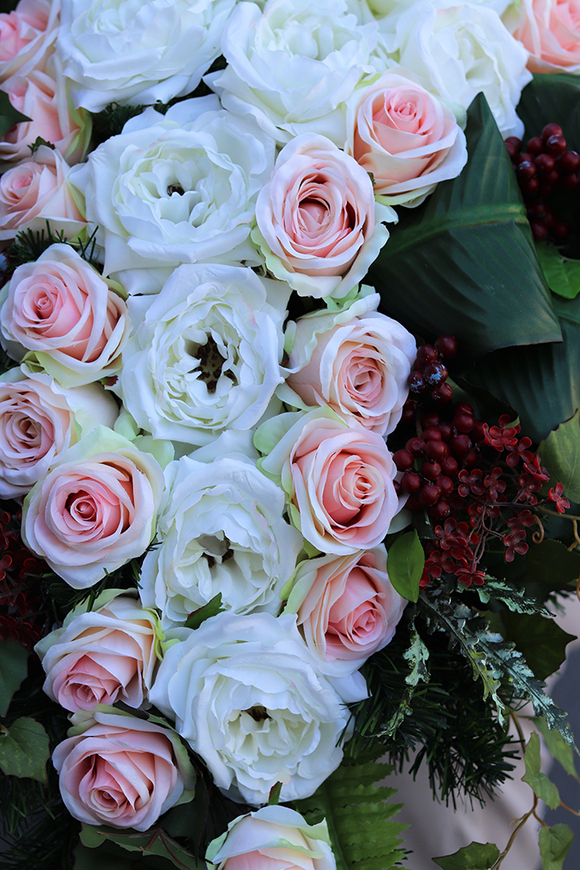 kompozycja / wiązanka nagrobna Remanas, dł.84cm 