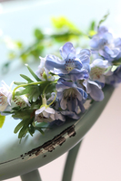 Blue Mood, subtelny wianek na głowę, rozmiar uniwersalny 