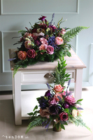 Basilo, bukiet nagrobny we wkładzie, wys.65cm