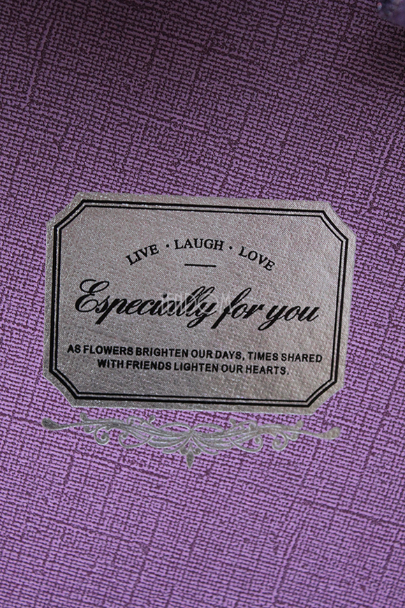 flowerbox świąteczny, Violet Glamour, wys.58cm 