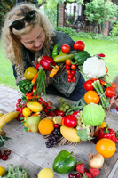 przepiękny wianek Warzywny Ogród, śr.50cm