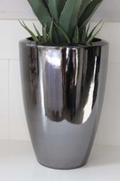 ceramiczna grafitowa donica cygaro C, Lucky, 1szt, wym.80x37cm