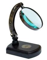 stojące szkło powiększające retro na podstawie 17.5x10x18cm