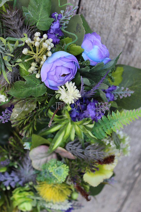 Yellow & Violet House wianek dekoracyjny, śr.43cm 