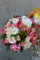 Janina kompozycja kwiatowa nagrobna, wys.35cm, szer.35cm