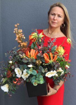 Autumn, efektowna kompozycja, wym.58x56cm