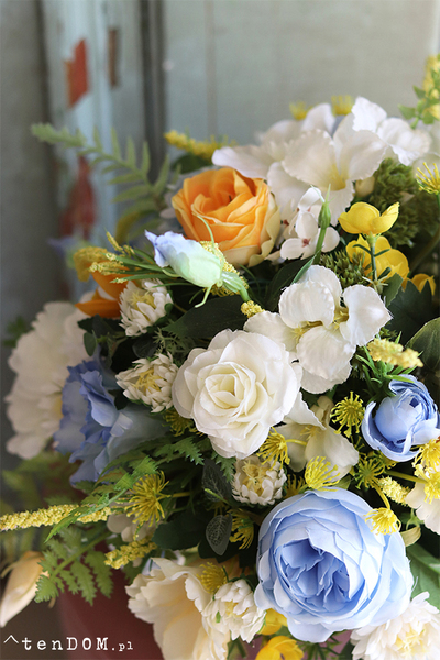  Jessina Blue, barwna wiosenna kompozycja, wym.33x49cm