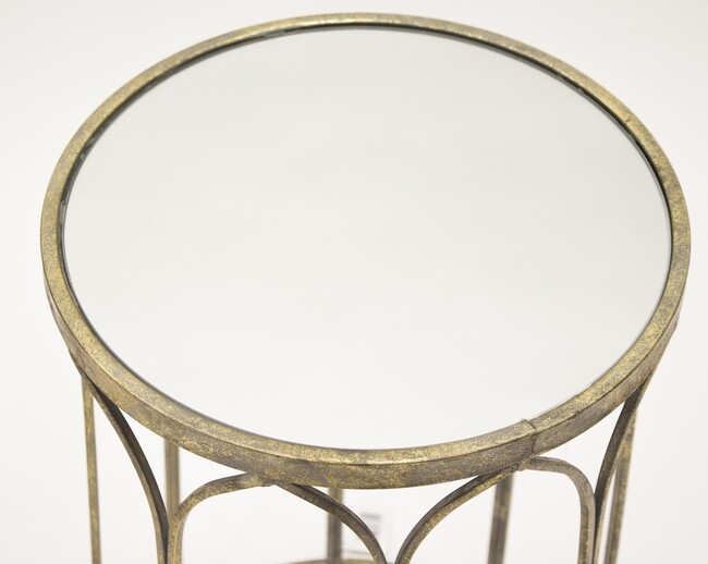 Rakshanda, kpl. 2 lustrzanych stolików vintage