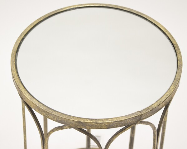 Rakshanda, kpl. 2 lustrzanych stolików vintage