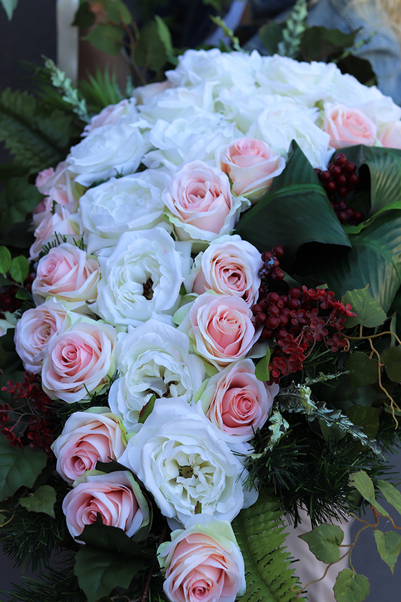 kompozycja / wiązanka nagrobna Remanas, dł.84cm 