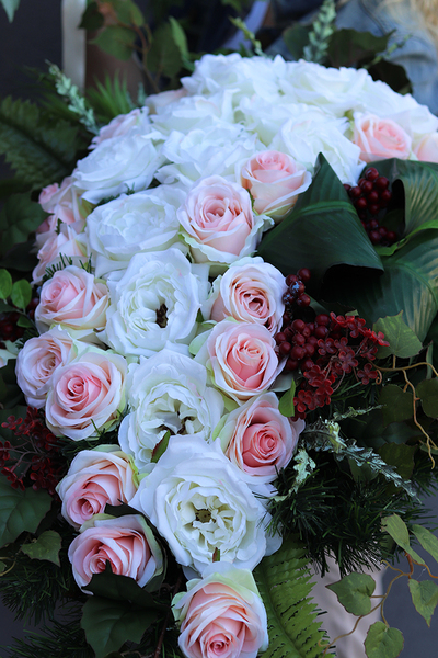 kompozycja / wiązanka nagrobna Remanas, dł.84cm 