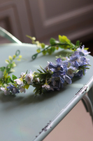 Blue Mood, subtelny wianek na głowę, rozmiar uniwersalny